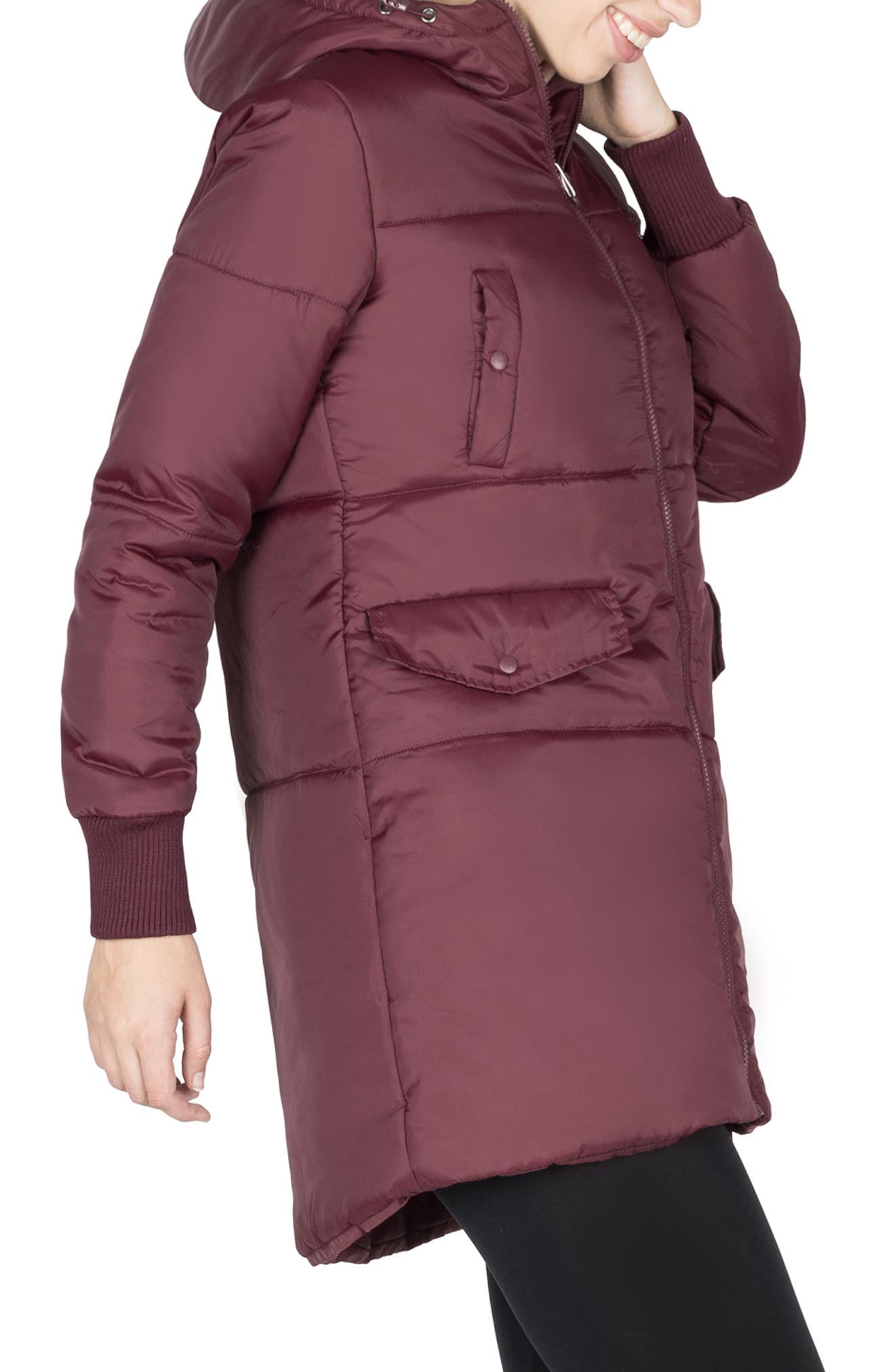 maternity jacket with hood