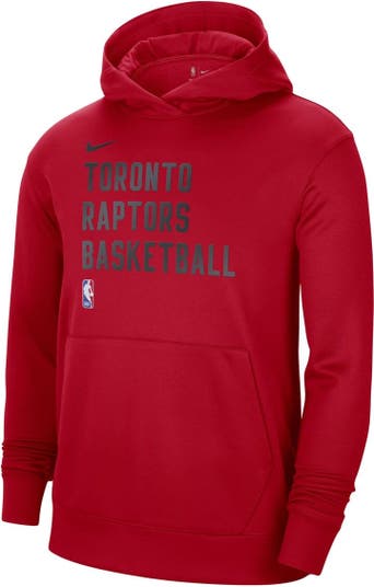 Nike Unisex Toronto Raptors 2023/24 Performance Spotlight On-court Practice  Pullover Hoodie At Nordstrom in Red