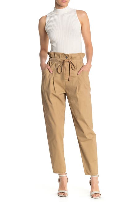 Image of EMORY PARK High-Waisted Paperbag Pants