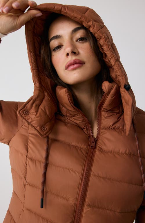 Shop Lole Emeline Water Repellent 550 Fill Power Down Puffer Jacket In Rust