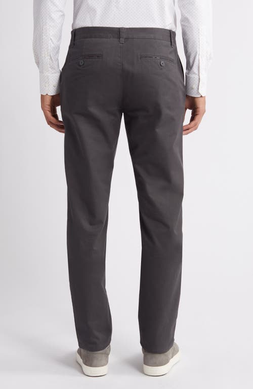 Shop Bonobos Flat Front Stretch Cotton Chinos In Black Oyster