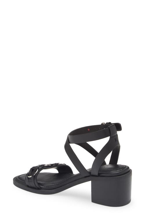 Rag & Bone Geo Chain Ankle Strap Sandal In Black