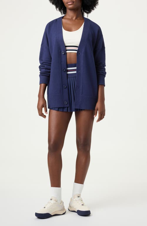 Shop Fila Baseline Cardigan In Navy