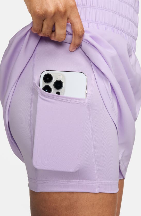 Shop Nike Ultrahigh Waist Skorts In Lilac Bloom