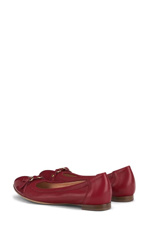 Shop Agl Attilio Giusti Leombruni Agl Monika Cap Toe Ballet Flat In Tomatoe