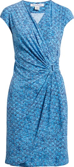 Tommy Bahama Clara Aqua Lush Dress shops Large