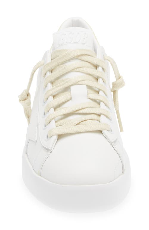 Shop Golden Goose Purestar Low Top Sneaker In White/yellow