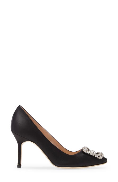 MANOLO BLAHNIK MANOLO BLAHNIK HANGISI CRYSTAL BUCKLE PUMP 