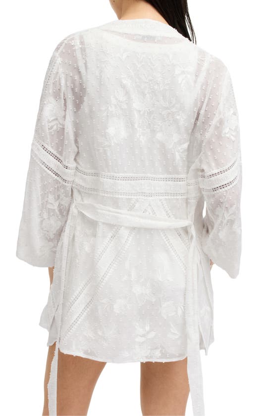 Shop Allsaints Carina Embroidered Wrap In White