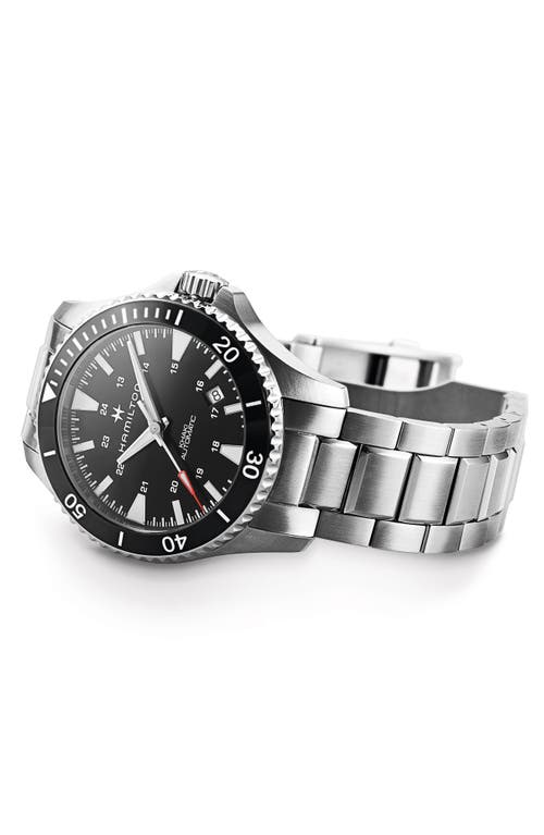 Hamilton Khaki Automatic Bracelet Watch, 40mm In Silver/black/silver