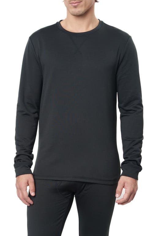 Tech Long Sleeve Rib Base Layer T-Shirt in Black
