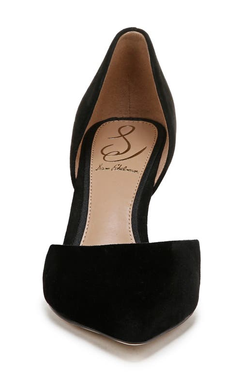 Shop Sam Edelman Victoria D'orsay Pointed Toe Pump In Black