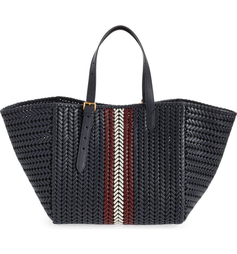 Anya Hindmarch Neeson Square Woven Leather Tote | Nordstrom