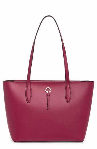 Kate Spade Large Tote Cherry wood Leather Brand New