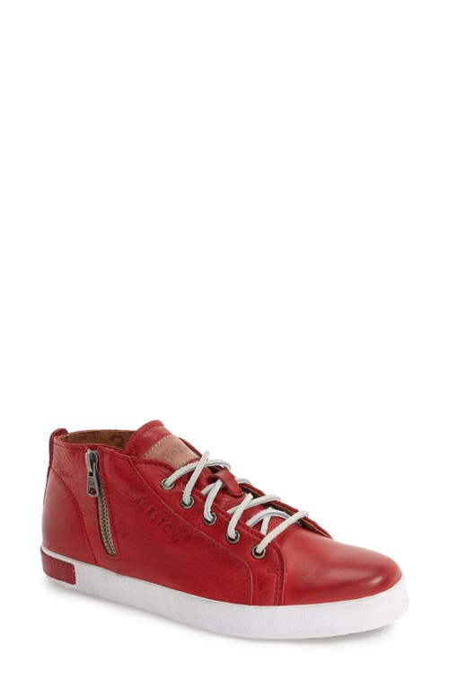 Blackstone 'JL24' Sneaker in Red Leather