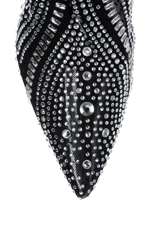 Azalea Wang Opry Pointed Toe Embellished Bootie In Black