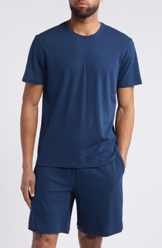 Daniel Buchler Crewneck Pajama T-shirt In Dust Blue