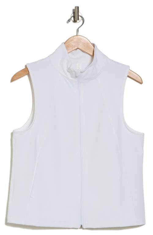 Shop Z By Zella Straight Away Zip Vest In White