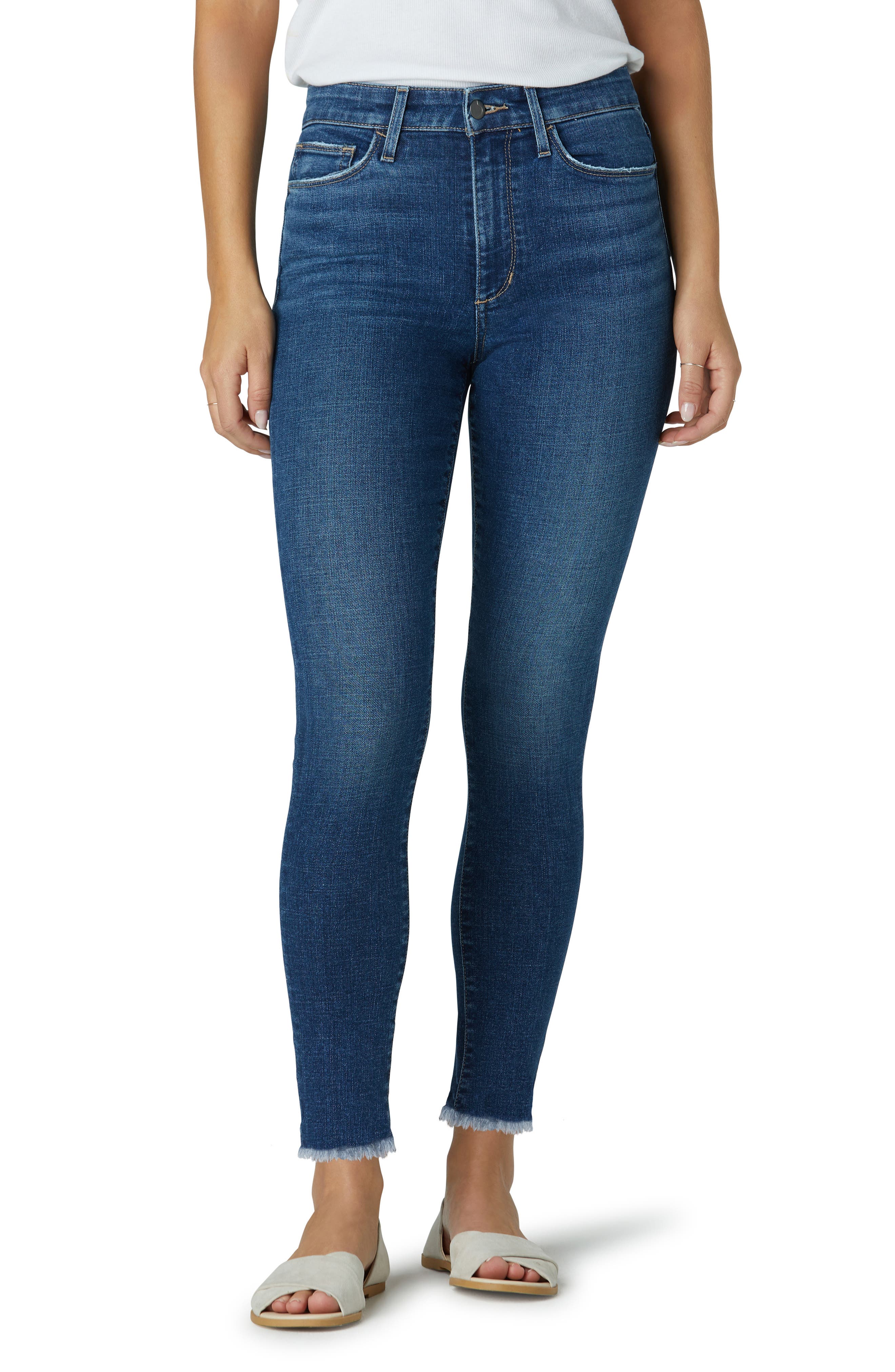 Joe's Joes Mid Rise Frayed Ankle Crop 
