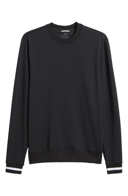 Shop Swannies Chapman Golf Sweatshirt In Black