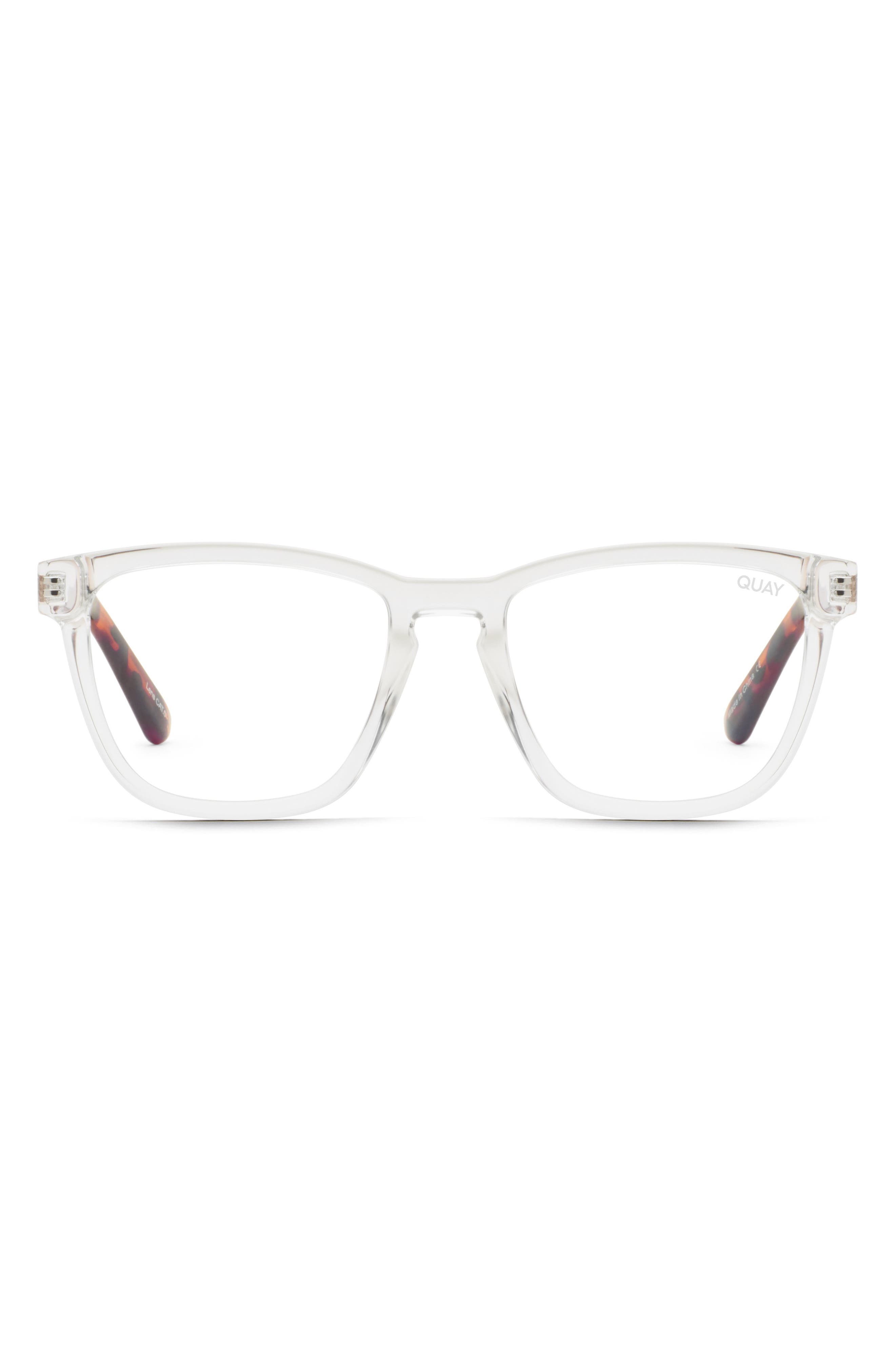 Quay Australia Hardwire Clear Lens Glasses In Tort With