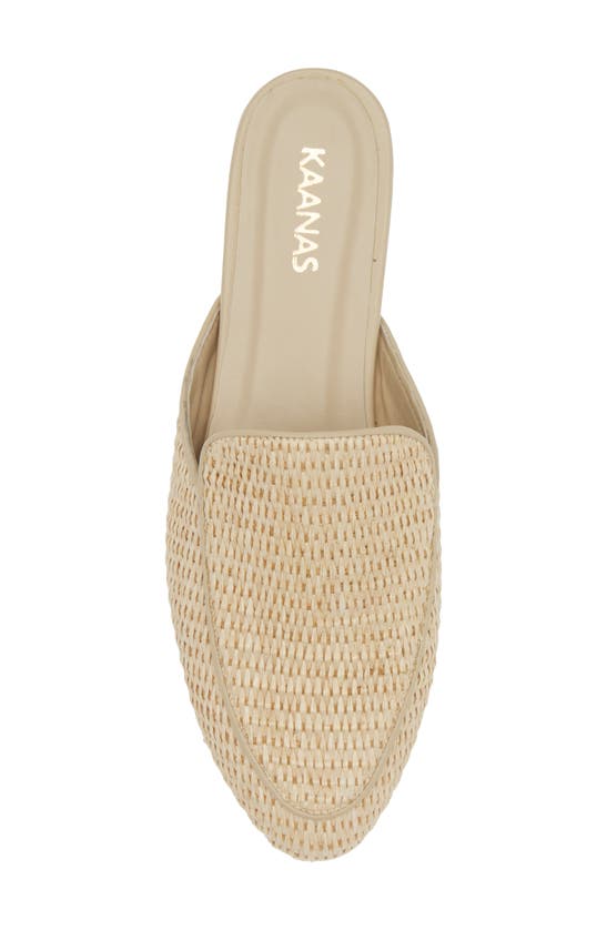 Shop Kaanas Jaspe Basketweave Mule In Oat