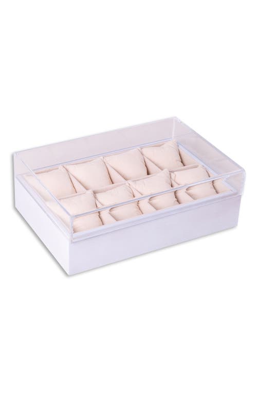 Bey-berk Watch Storage Case In White