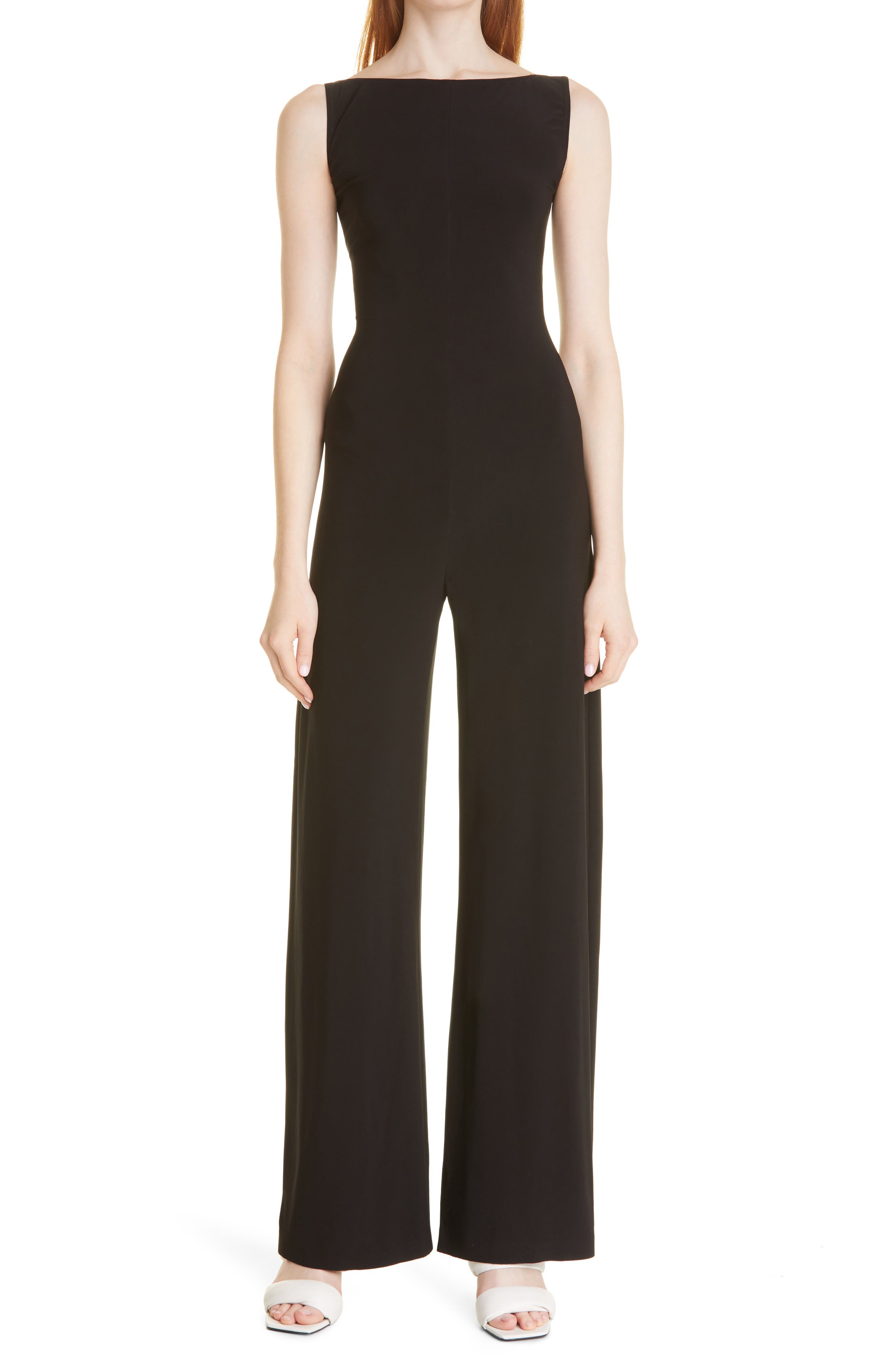 norma kamali one shoulder jumpsuit