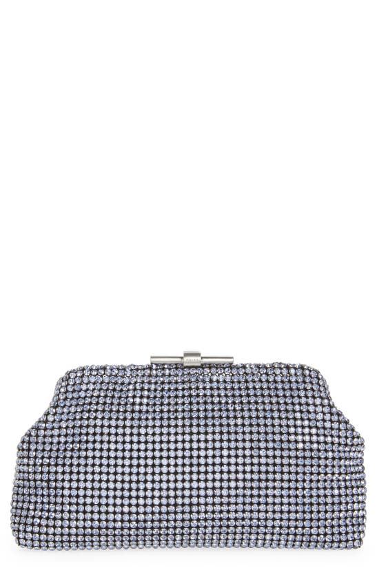 Reiss Adaline Crystal Clutch In Blue