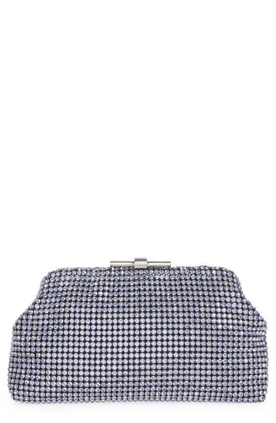 Reiss Adaline Crystal Clutch In Blue