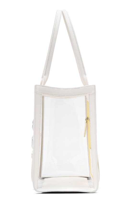 Shop Marc Jacobs The Clear Medium Tote Bag In White