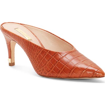 Louise Et Cie Karas Pointy Toe Mule Pump- Brown