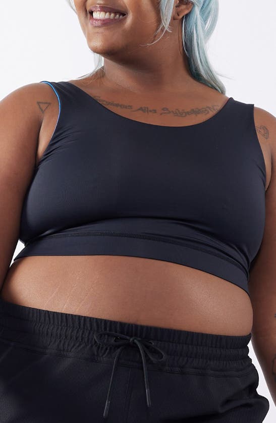 Tomboyx Reversible Sport Bikini Top In Melting Rainbow