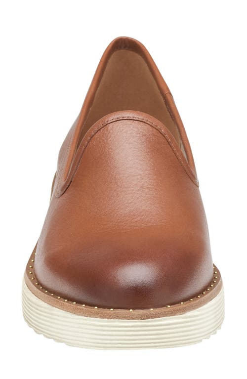 Shop Johnston & Murphy Mitzi Loafer In Cognac Calfskindnu