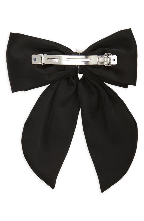 Shop Bp. Rhinestone Bow Clip In Black