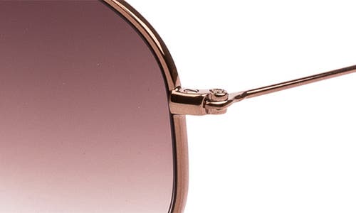 Shop Sito Shades Lo Pan 58mm Gradient Standard Aviator Sunglasses In Sirocco/sirocco/rosewood