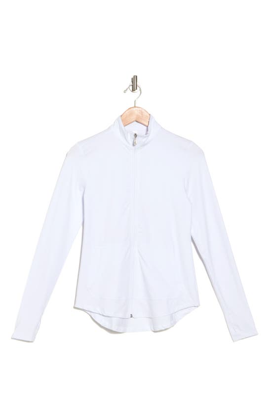 Shop Kyodan Moss Jersey Jacket In White