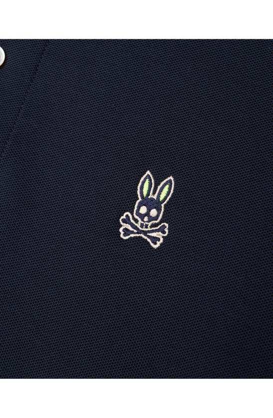 Shop Psycho Bunny Kingsbury Tipped Piqué Polo In Navy