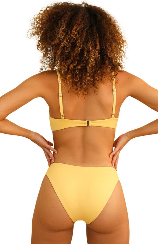 Shop Dippin Daisys Zen Knotted Triangle Bikini Top In Mellow Yellow