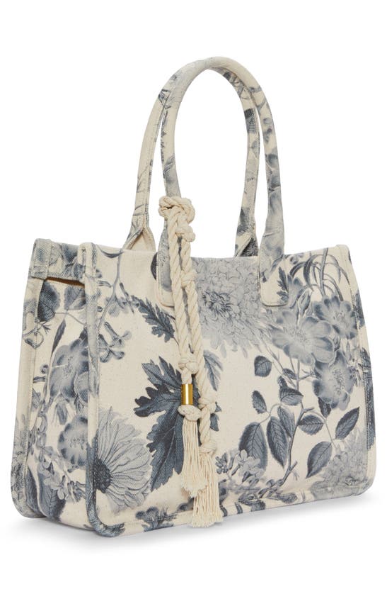 Vince Camuto Orla Canvas Tote In Black White Floral