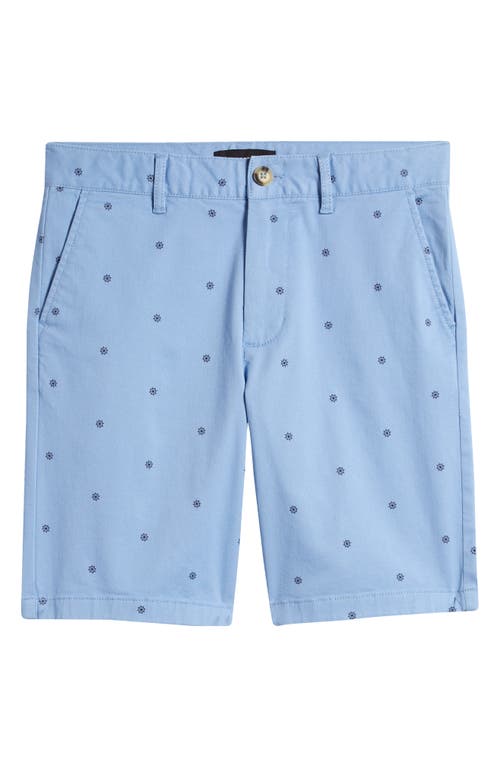 Nordstrom Kids' Print Chino Shorts Blue Frozen Sailor Wheel at Nordstrom,