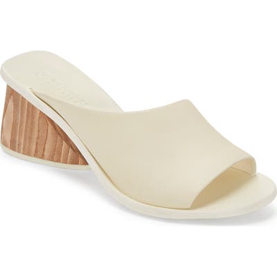Mercedes Castillo Izar Slide Sandal- Ivory