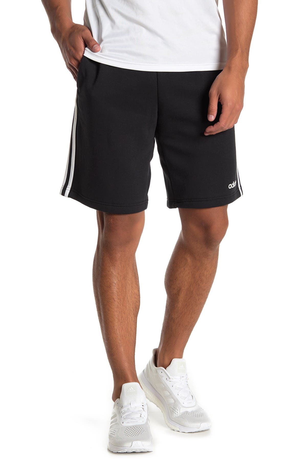 adidas essential 3 stripe shorts