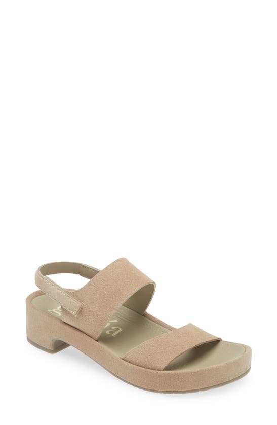 Shop Pedro Garcia Lory Slingback Platform Sandal In Seasalt Castoro