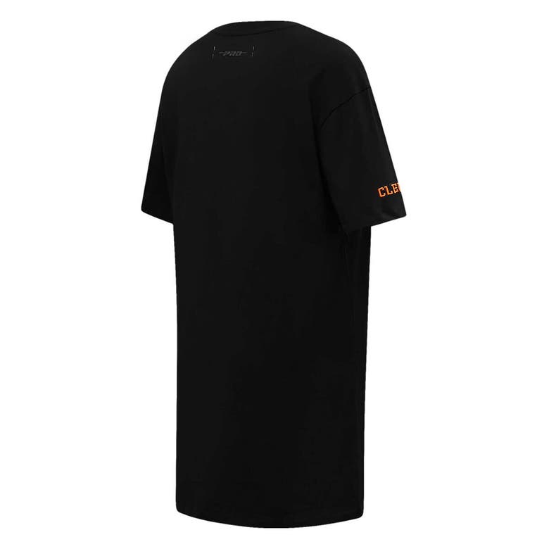 Shop Pro Standard Black Clemson Tigers Tonal Neutral Mini T-shirt Dress