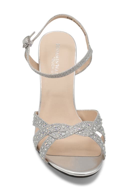 Shop Touch Ups Dulce Shimmer Rhinestone Sandal In Silver