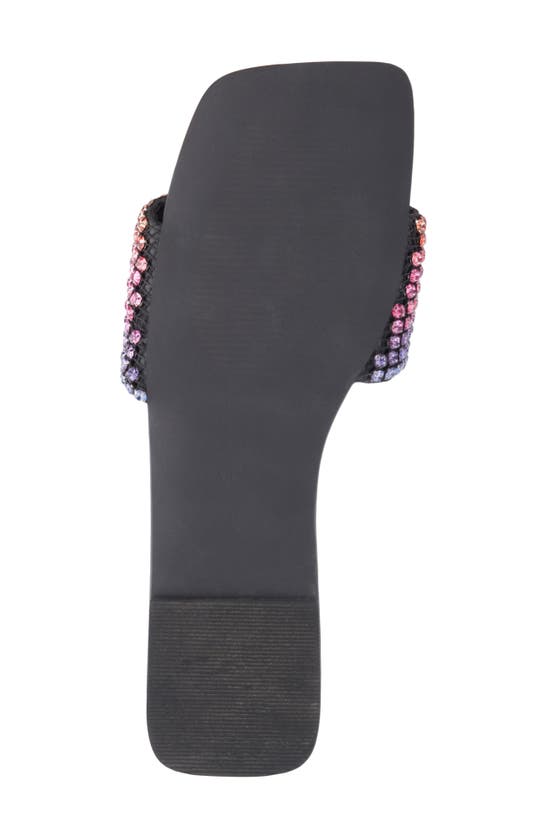 Shop Fashion To Figure Gia Embellished Slide Sandal In Black Multi