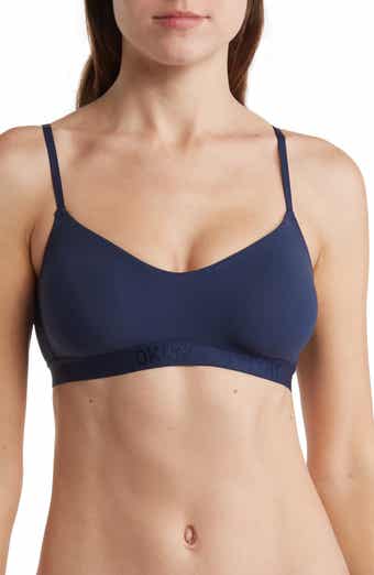 DKNY Fusion Skyline Dotted-Trim Wire Free Bralette - Sphinx Grey, Small  #525