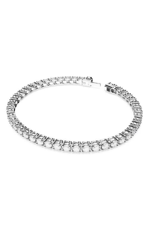 Swarovski Re Matrix Tennis Bracelet in Silver at Nordstrom, Size Small