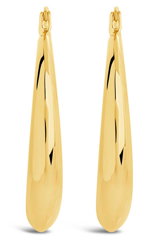 Sterling Forever Women's Quinn Tube Hoop Earrings - Goldtone